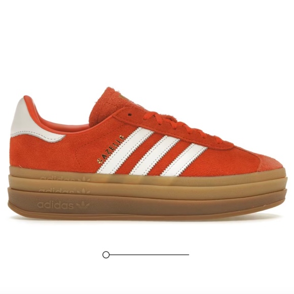 ADIDAS Gazelle Bold "Collegiate Orange" Sneakers - BRAND NEW Size 7.5 - NWT Rare - Picture 1 of 7